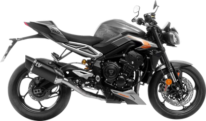 LEOVINCE LV-14 R Exhaust System - 3-into-1 - Black - Street Triple 766 R/RS 15608BU