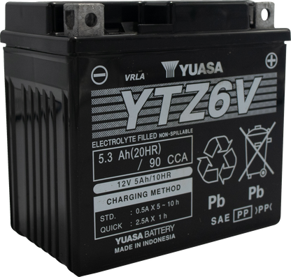 YUASA Battery - YTZ6V YUAM726ZS