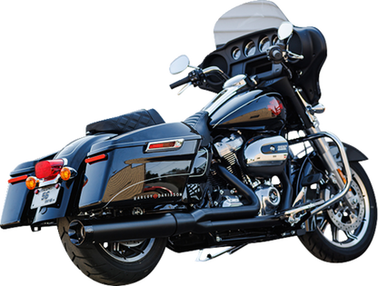 S&S CYCLE 2-into-1 Sidewinder Exhaust System - 50-State - Black - M8 Touring 550-0759