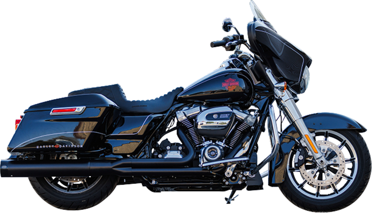 S&S CYCLE 2-into-1 Sidewinder Exhaust System - 50-State - Black - M8 Touring 550-0759