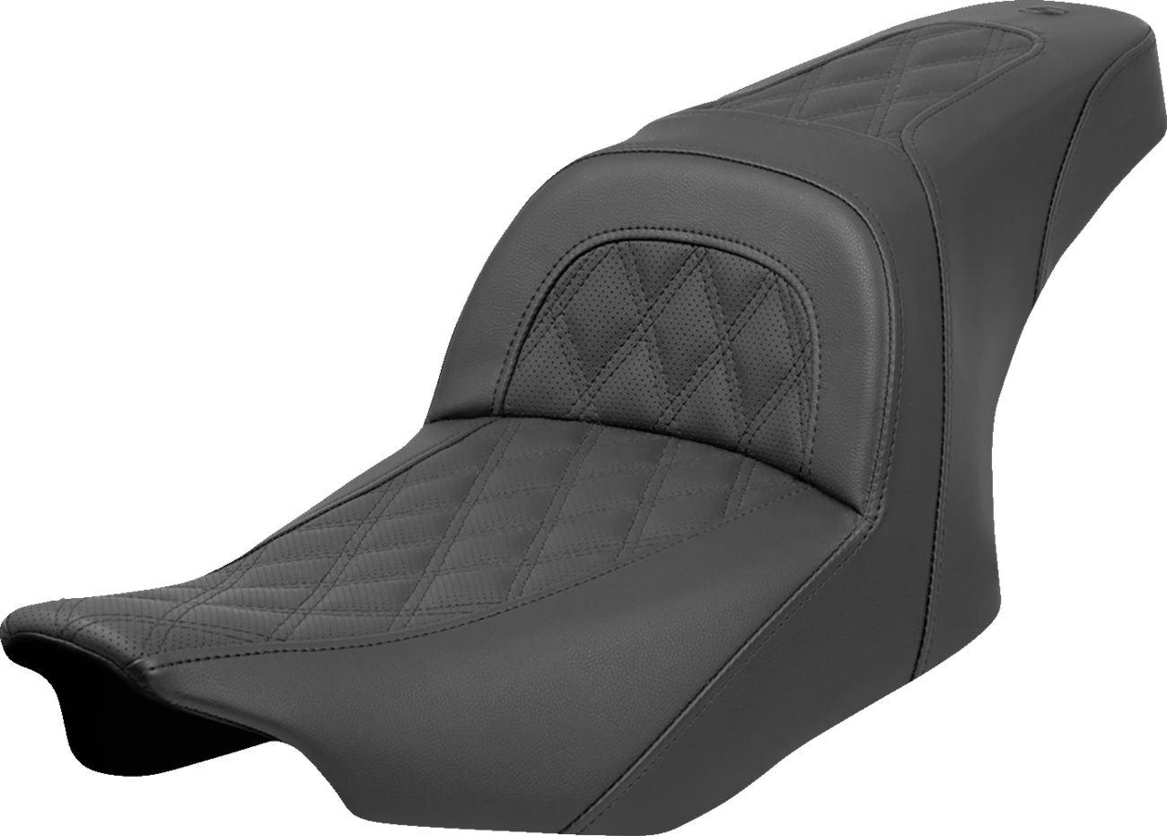 SADDLEMEN Slim Seat - Lattice Stitch - FLT/FLH '23-'24 823-07-162