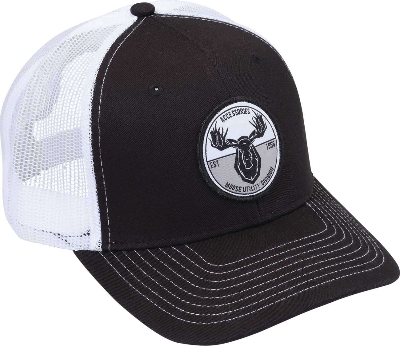 MOOSE OFFROAD MUD Badge Hat - Black/White C2902769