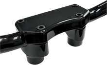 DRAG SPECIALTIES Handlebar Riser & Top Clamp Kit - 1-1/2" - Buffalo - Black 0602-0256