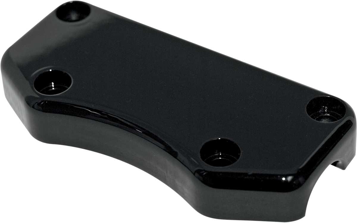DRAG SPECIALTIES Buffalo Handlebar Clamp - Smooth - Black 0602-0348