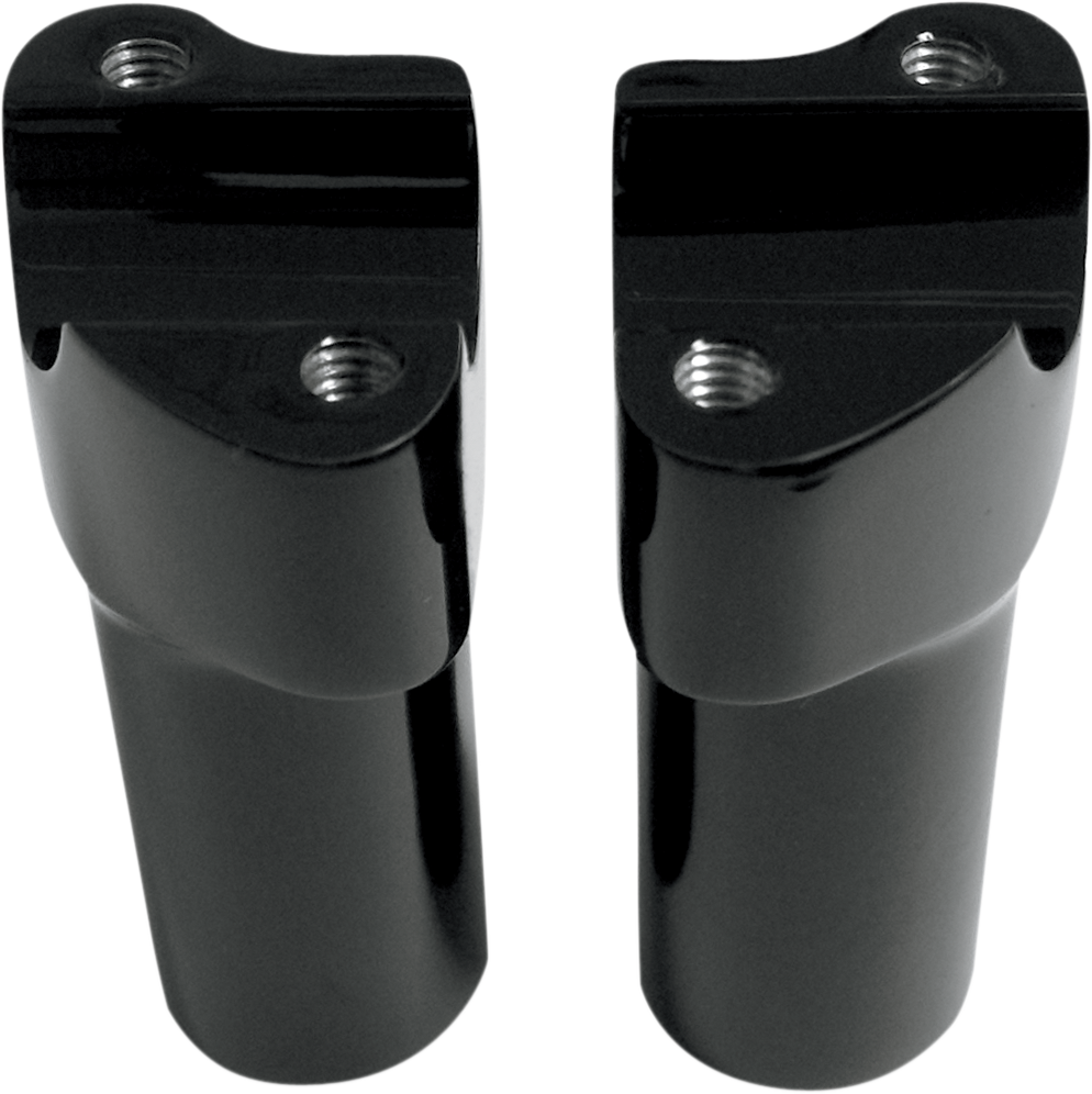 DRAG SPECIALTIES Buffalo Billet Aluminum Handlebar Risers - 3" - Black 0602-0351