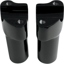 DRAG SPECIALTIES Buffalo Billet Aluminum Handlebar Risers - 3" - Black 0602-0351