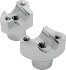 DRAG SPECIALTIES Forged Aluminum Handlebar Risers - Straight - 1.7" - Chrome 241616