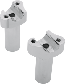 DRAG SPECIALTIES Forged Aluminum Handlebar Risers - Straight - 3-1/2" - Chrome 241001
