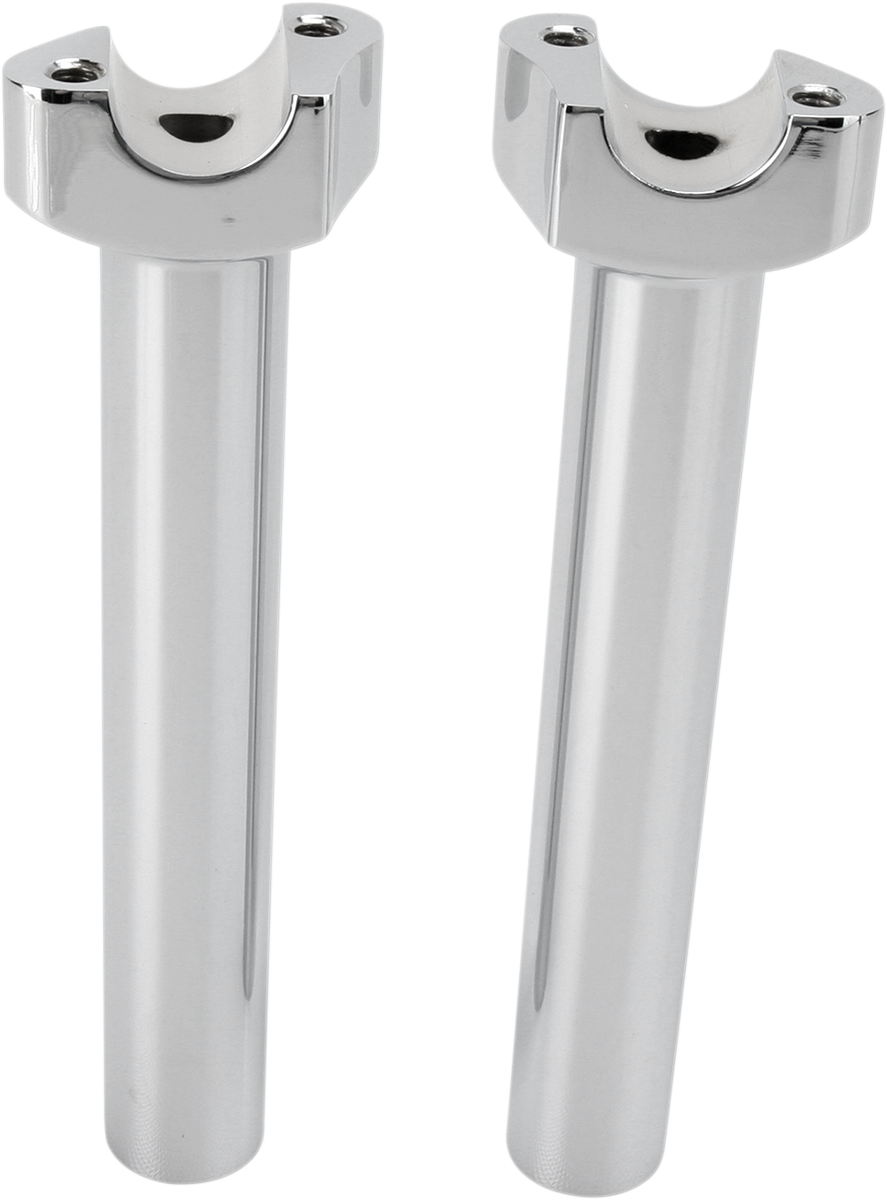 DRAG SPECIALTIES Forged Aluminum Handlebar Risers - Straight - 8" - Chrome 240999