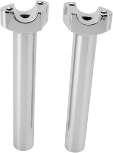 DRAG SPECIALTIES Forged Aluminum Handlebar Risers - Straight - 8" - Chrome 240999