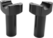 DRAG SPECIALTIES Forged Aluminum Handlebar Risers - Straight - 3-1/2" - Black 241611