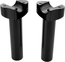 DRAG SPECIALTIES Forged Aluminum Handlebar Risers - Straight - 5-1/2" - Black 241613