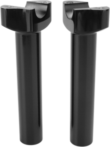 DRAG SPECIALTIES Forged Aluminum Handlebar Risers - Straight - 6-1/2" - Black 241614