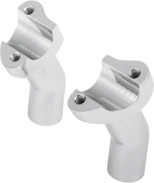 DRAG SPECIALTIES Forged Aluminum Handlebar Risers - Pullback - 3-1/2" - Chrome 241600