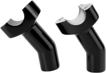 DRAG SPECIALTIES Forged Aluminum Handlebar Risers - Pullback - 3-1/2" - Black 241605