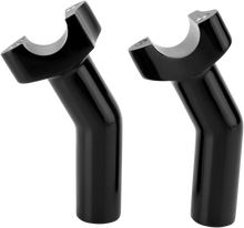 DRAG SPECIALTIES Forged Aluminum Handlebar Risers - Pullback - 4-1/2" - Black 241606