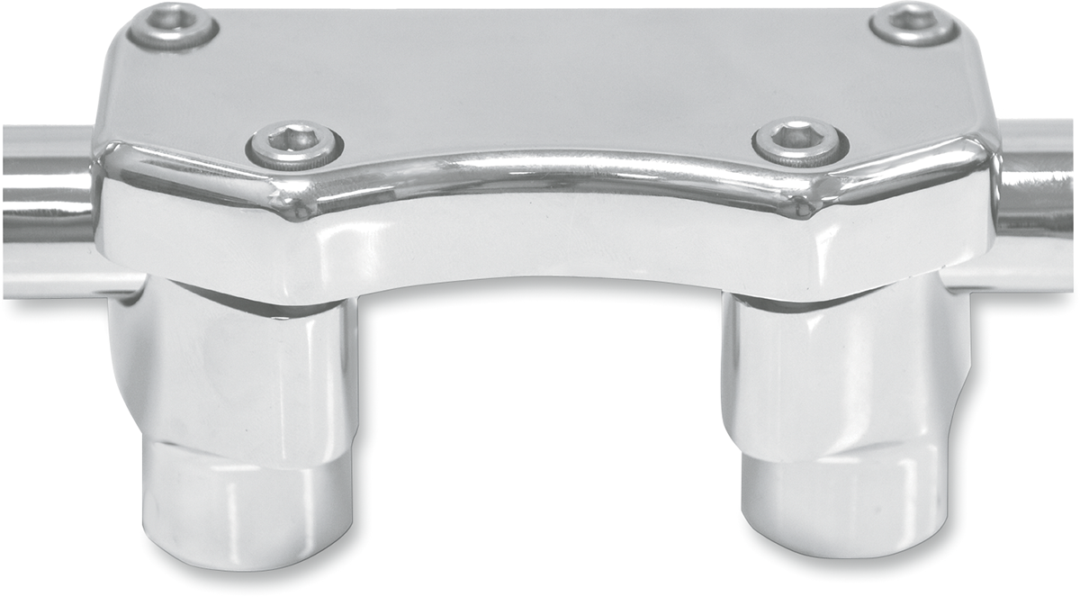 DRAG SPECIALTIES Handlebar Riser & Top Clamp Kit - 1-1/2" - Buffalo - Chrome 0602-0453