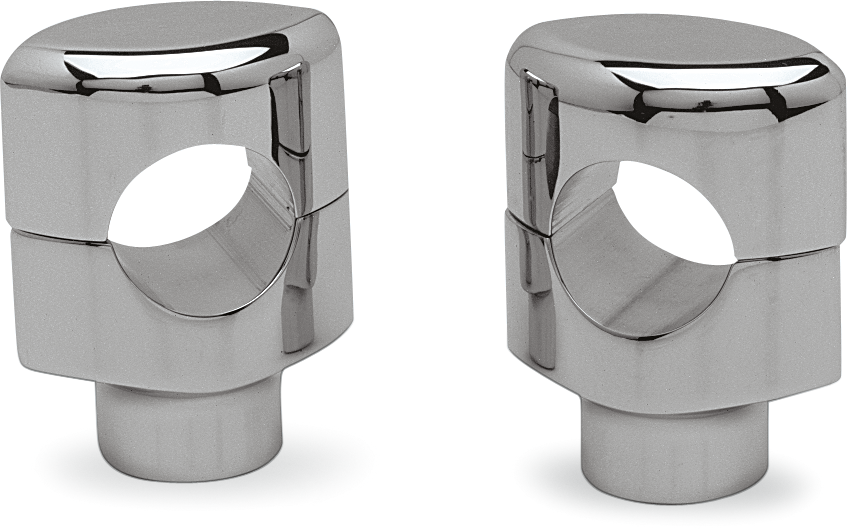 DRAG SPECIALTIES Big Buffalo Handlebar Risers - 1-1/2" - Chrome 0602-0465