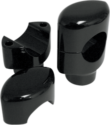 DRAG SPECIALTIES Big Buffalo Handlebar Risers - 1-1/2" - Black 0602-0466