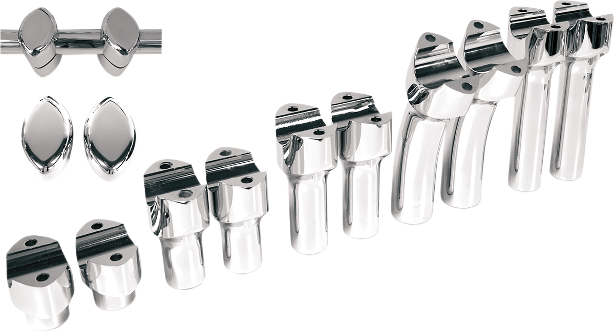 DRAG SPECIALTIES Big Buffalo Handlebar Risers - 3" - Chrome 0602-0467