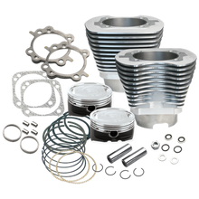 S&S Cycle 99-06 BT 4-1/8in Bore Cylinder & Piston Kit - Silver