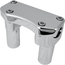 DRAG SPECIALTIES Handlebar Riser & Top Clamp Kit - 3" - Buffalo - Chrome 0602-0586