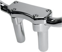 DRAG SPECIALTIES Handlebar Riser & Top Clamp Kit - 4" - Buffalo - Chrome 0602-0588