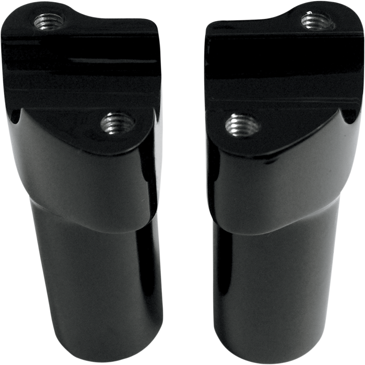 DRAG SPECIALTIES Handlebar Riser & Top Clamp Kit - 4" - Buffalo - Black 0602-0589