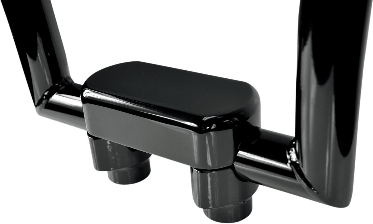 DRAG SPECIALTIES Handlebar Riser & Top Clamp Kit - 1-1/2" - Big Buffalo - Black 0602-0601