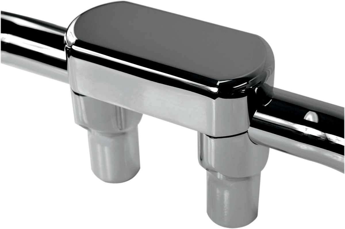 DRAG SPECIALTIES Handlebar Riser & Top Clamp Kit - 3" - Big Buffalo - Chrome 0602-0602
