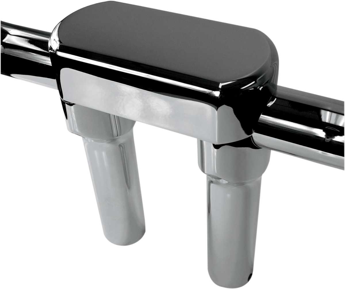 DRAG SPECIALTIES Handlebar Riser & Top Clamp Kit - 6" - Big Buffalo - Chrome 0602-0608