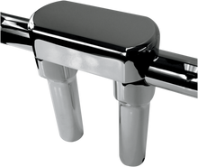 DRAG SPECIALTIES Handlebar Riser & Top Clamp Kit - 6" - Big Buffalo - Chrome 0602-0608