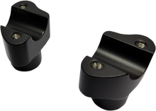 DRAG SPECIALTIES Buffalo Billet Aluminum Handlebar Risers - 1-1/2" - Flat Black 0602-0809