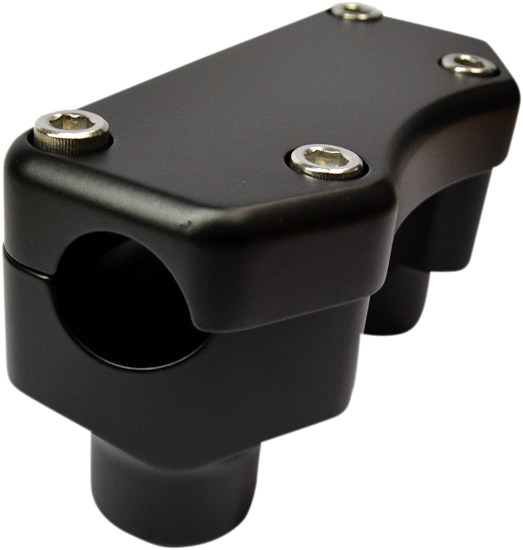DRAG SPECIALTIES Handlebar Riser & Top Clamp Kit - 1-1/2" - Buffalo - Flat Black 0602-0811