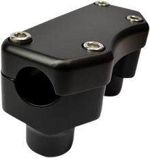 DRAG SPECIALTIES Handlebar Riser & Top Clamp Kit - 1-1/2" - Buffalo - Flat Black 0602-0811
