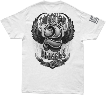 Two Wheels Tee White Xl