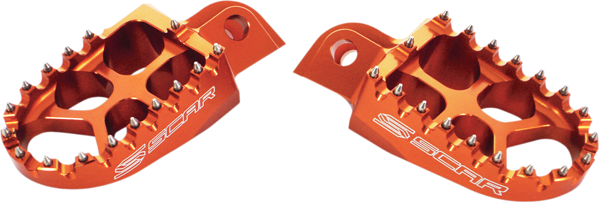 SCAR RACING Evolution Foot Pegs - Orange S5510OR