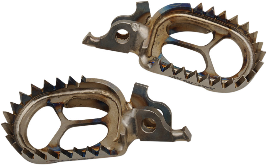 SCAR RACING Titanium Foot Pegs - Honda CR/F S2516