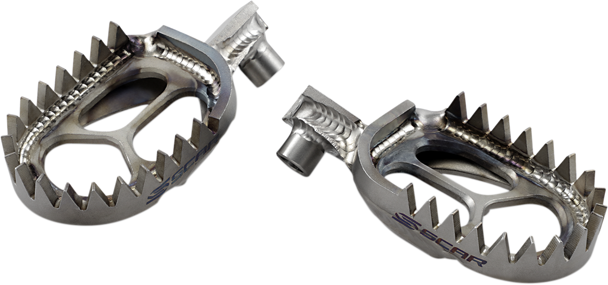 SCAR RACING Titanium Foot Pegs - Suzuki RMZ/RMX S4516