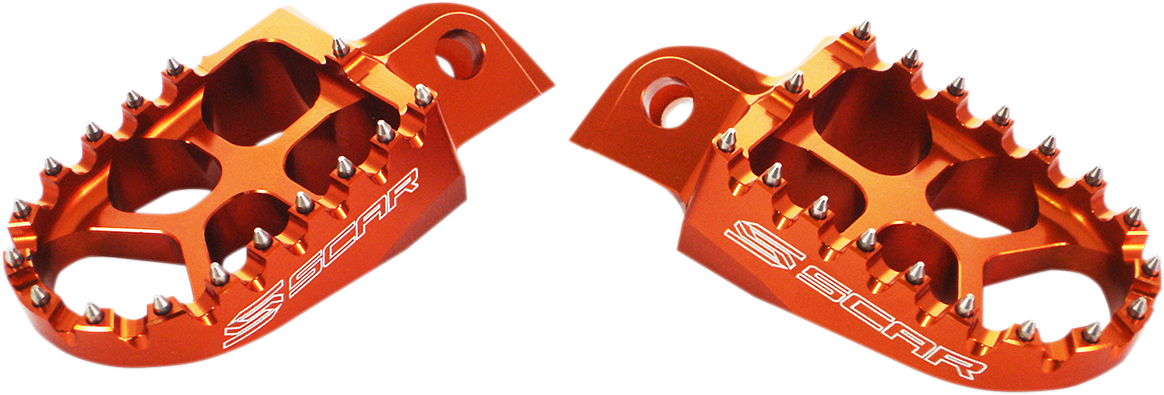 SCAR RACING Evolution Foot Pegs - Orange - Husqvarna/KTM/Gas Gas S5511OR