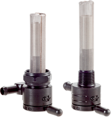 GOLAN PRODUCTS "Click-Slick" Fuel Petcock - Straight - Black - 3/8" NPT 75-516S-BLK