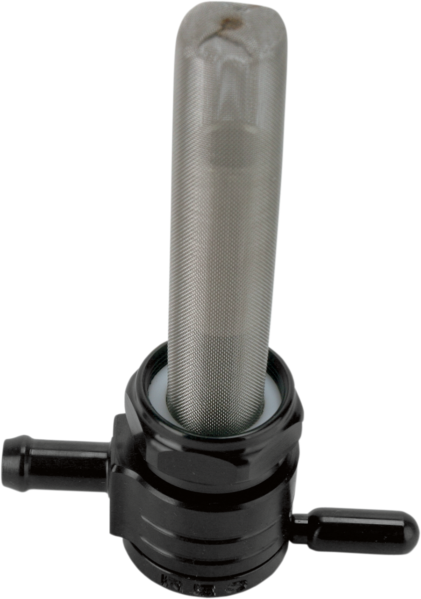 GOLAN PRODUCTS "Click-Slick" Fuel Petcock - Straight - Black - 22mm 76-312S-BLK