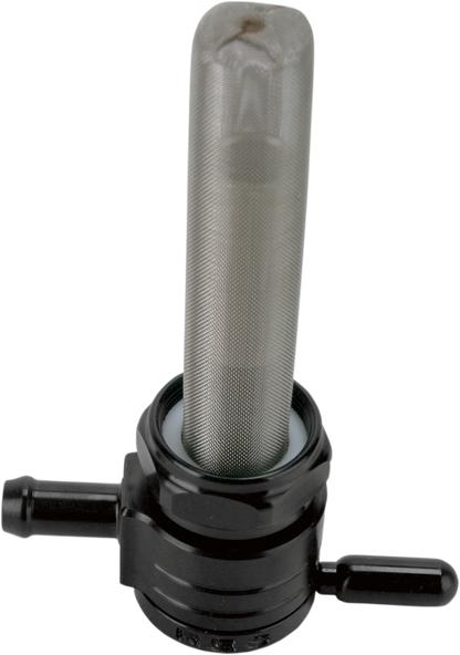 GOLAN PRODUCTS "Click-Slick" Fuel Petcock - Straight - Black - 22mm 76-312S-BLK