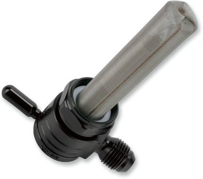 GOLAN PRODUCTS "Click-Slick" Fuel Petcock - 6-AN - Black - 22mm 76-3126-BLK