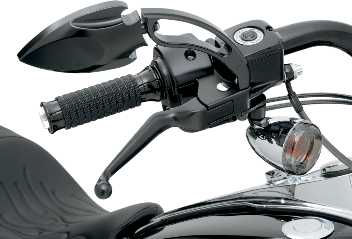 DRAG SPECIALTIES Wide Blade Lever Set - Black H07-0574-BLK