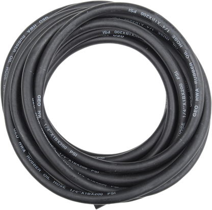 EMGO Oil/Fuel Line - Black - 1/4" x 25' 14-03711