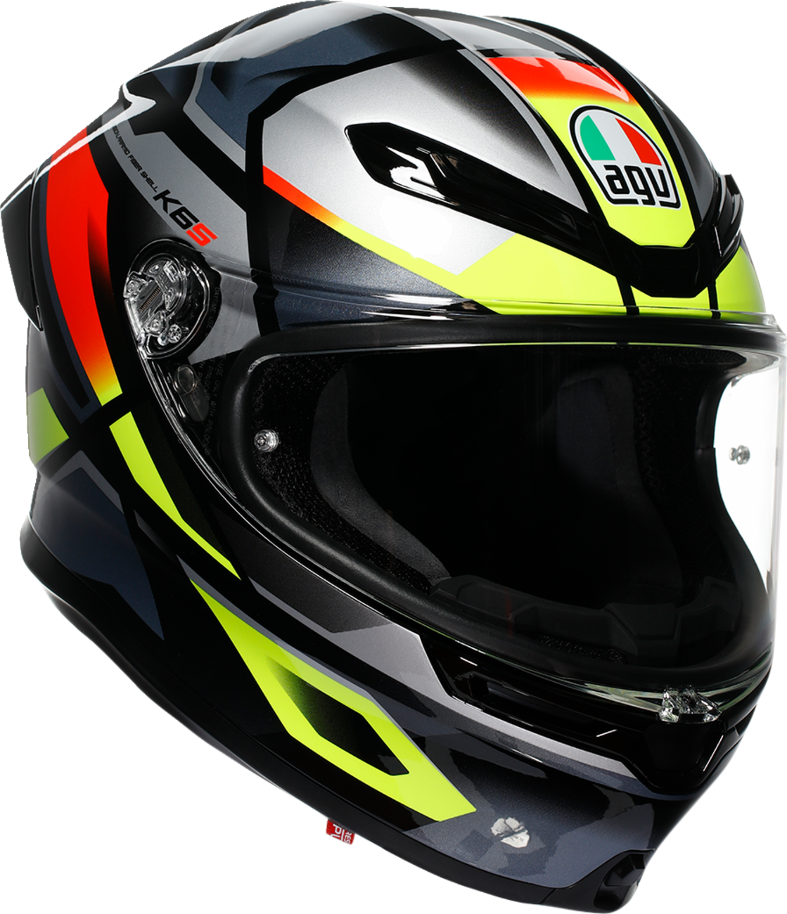 AGV K6 S Helmet - Erazer - Black/Red/Yellow Fluo - 2XL 2118395002-026-XXL