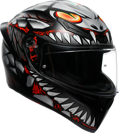 AGV K1 S Helmet - Lyzard - Matte Black/Gray/Red - Small 2118394003-044-S