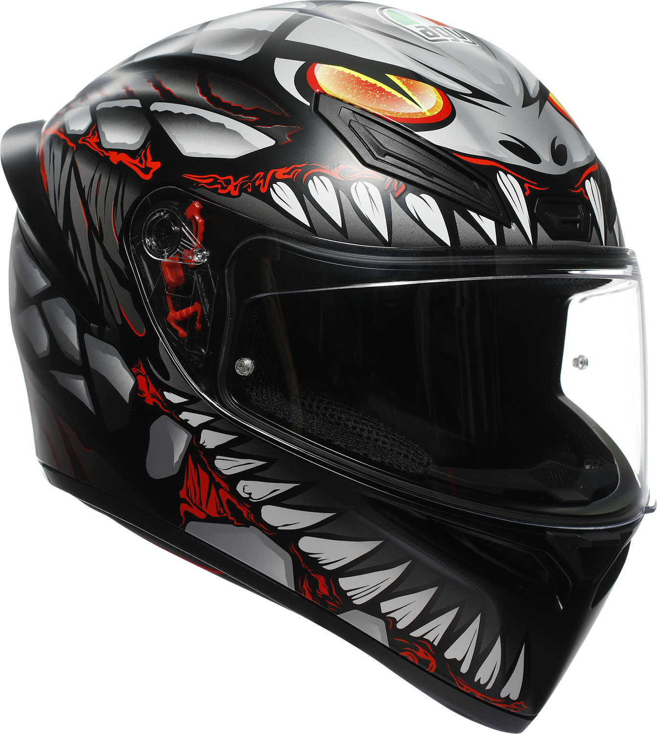 AGV K1 S Helmet - Lyzard - Matte Black/Gray/Red - XL 2118394003-044-XL