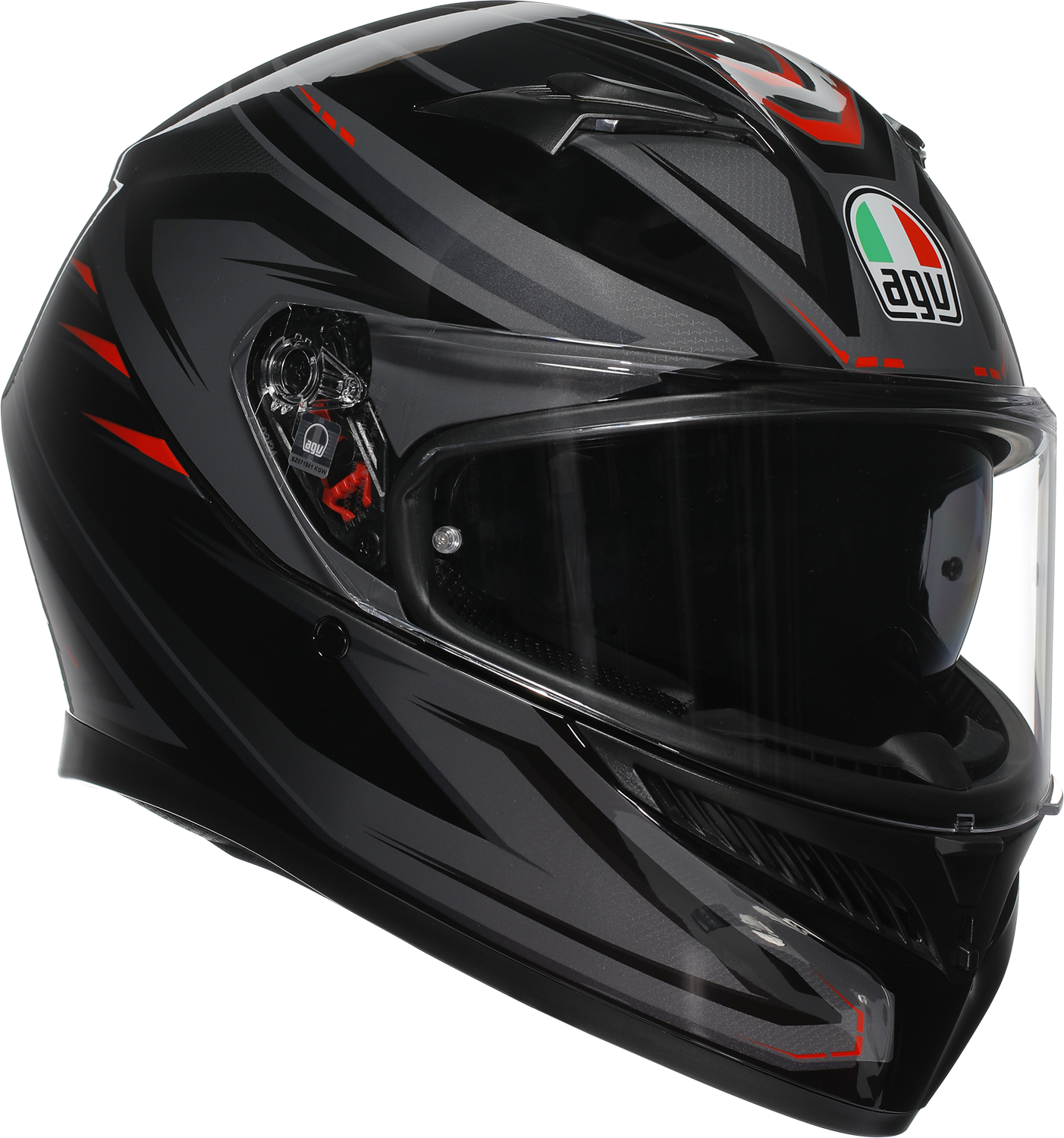 AGV K3 Helmet - Syth - Black/Red - 2XL 2118381004-021-XXL